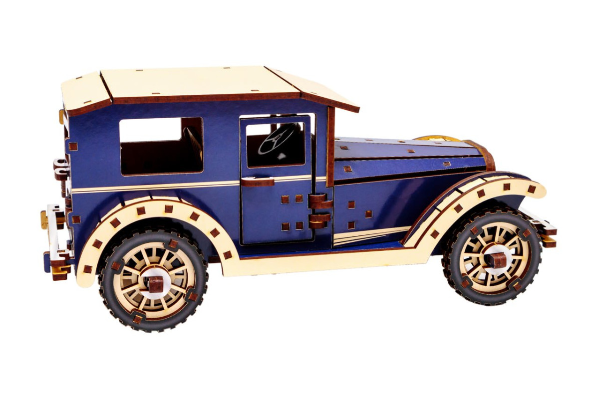 Дерев'яний 3D конcтруктор Retro car