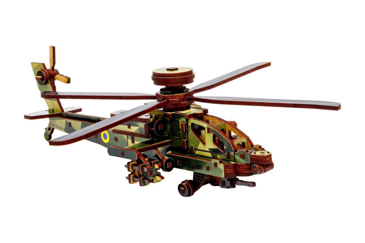 Дерев'яний 3D конcтруктор Sky Chopper