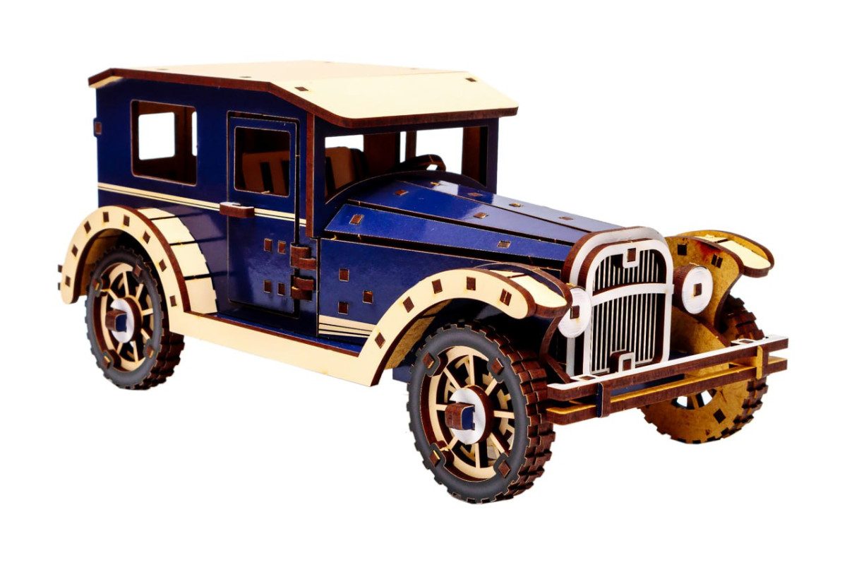 Дерев'яний 3D конcтруктор Retro car