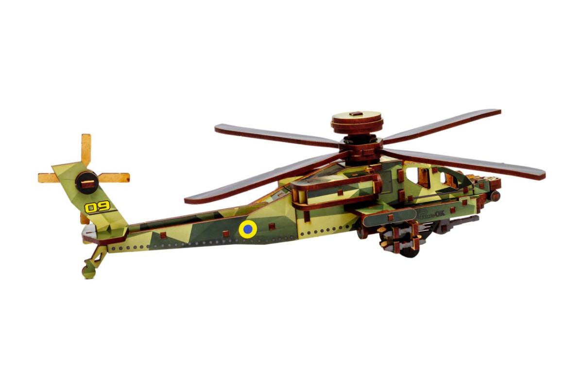 Дерев'яний 3D конcтруктор Sky Chopper