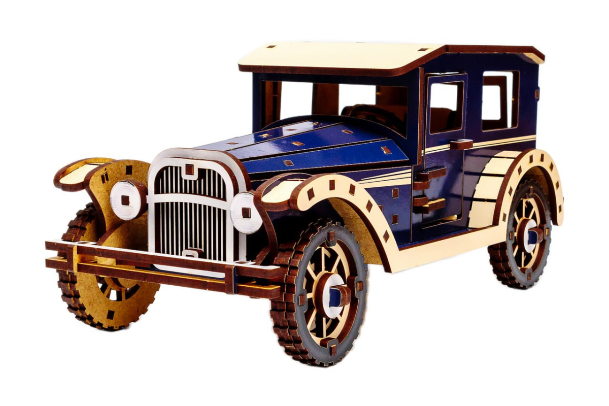 Дерев'яний 3D конcтруктор Retro car