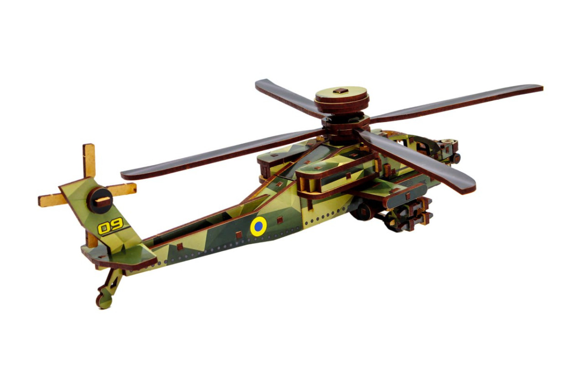 Дерев'яний 3D конcтруктор Sky Chopper