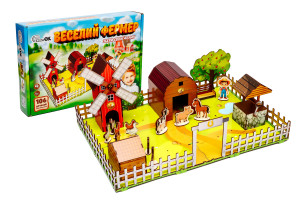 Дерев'яний 3D конcтруктор "Веселий фермер"