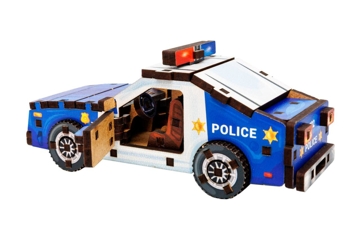 Дерев'яний 3D конструктор "Turbo Police"