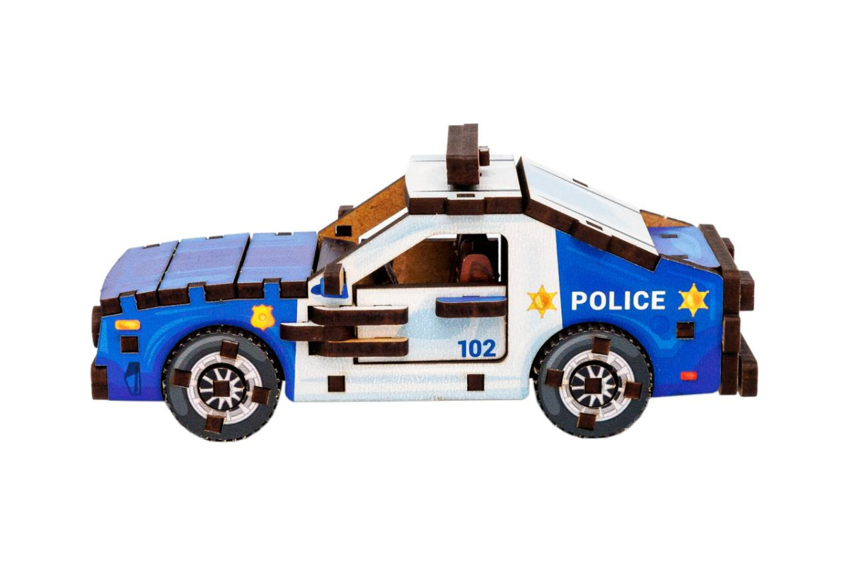 Дерев'яний 3D конструктор "Turbo Police"