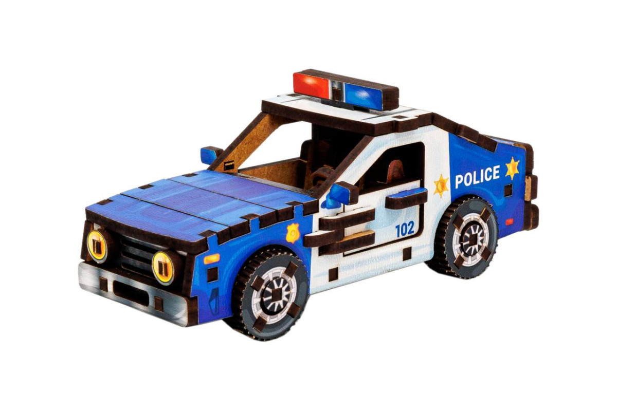 Дерев'яний 3D конструктор "Turbo Police"