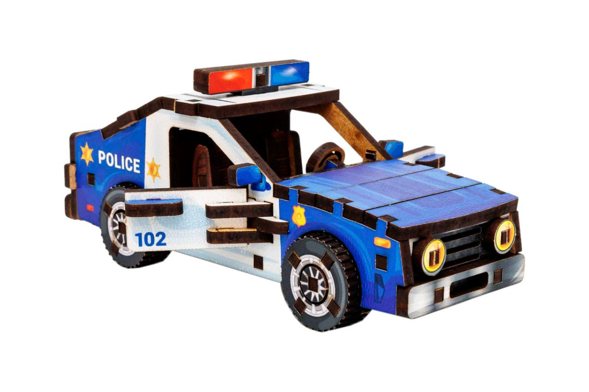 Дерев'яний 3D конструктор "Turbo Police"