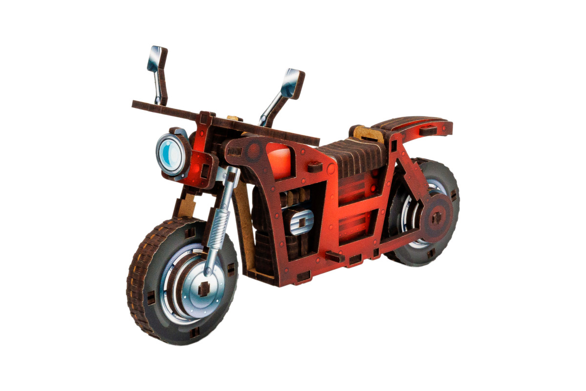 Дерев'яний 3D конструктор "Turbo Bike" 