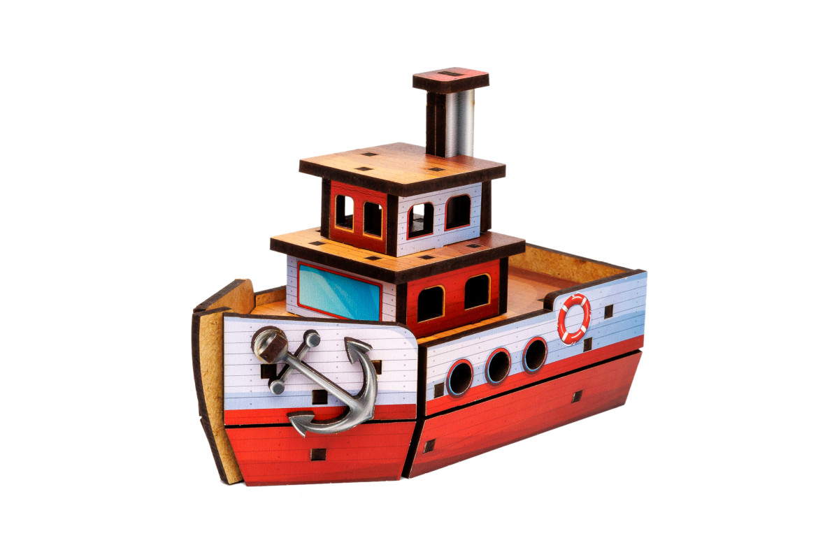 Дерев'яний 3D конструктор "Turbo Ship" 