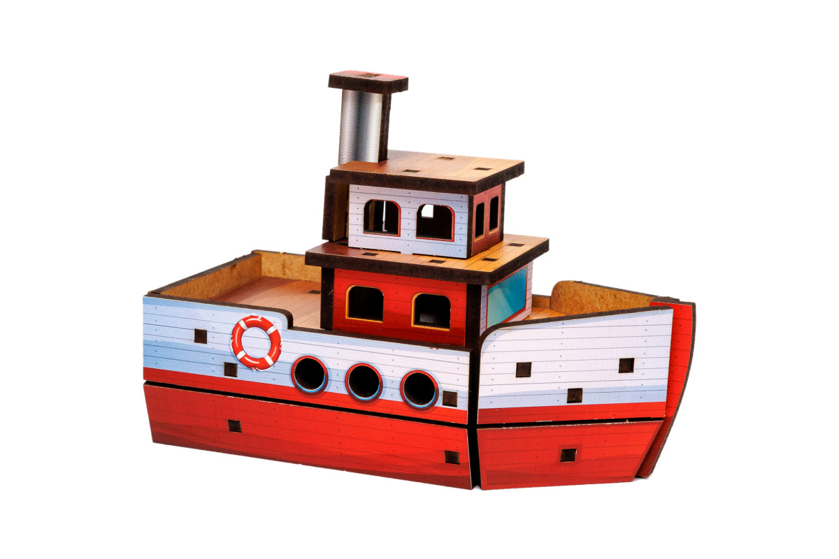 Дерев'яний 3D конструктор "Turbo Ship" 