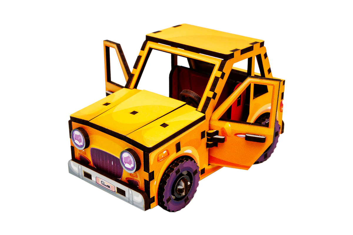 Дерев’яний 3D конструктор "Turbo Car"