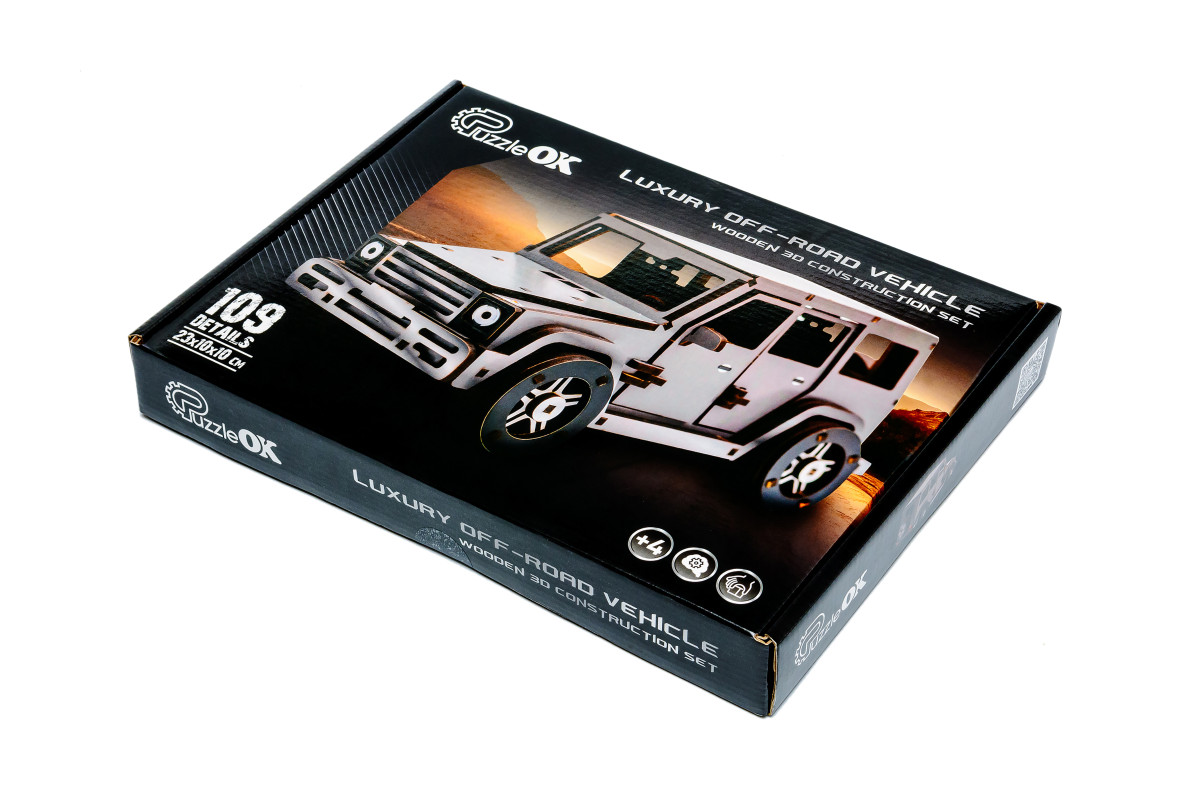 Дерев'яний 3D конструктор "Gelandewagen"