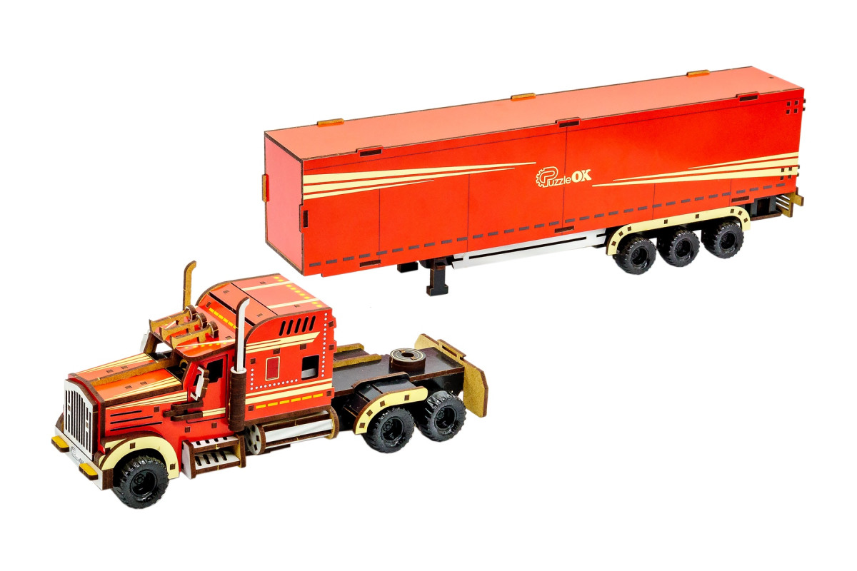 Дитячий дерев'яний 3D конструктор "Wood Truck"