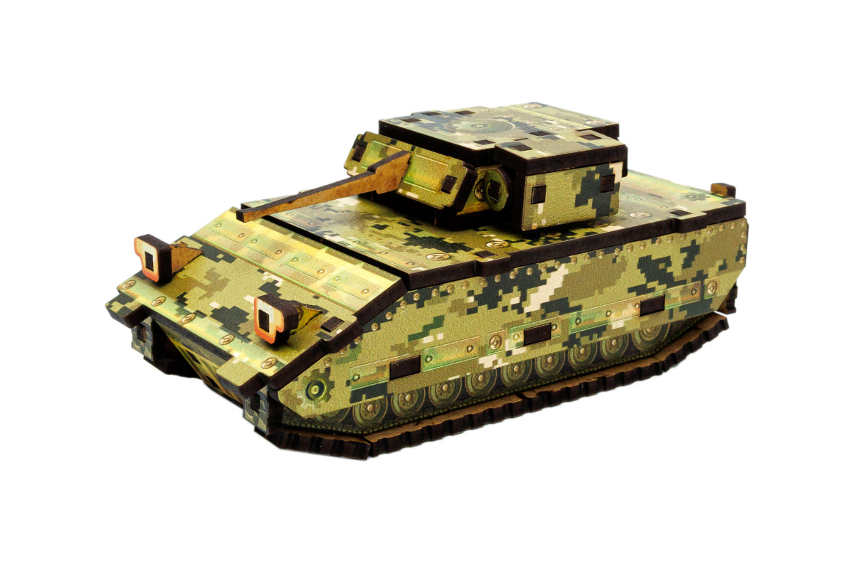 Дерев'яний 3D конструктор "Turbo Tank" 