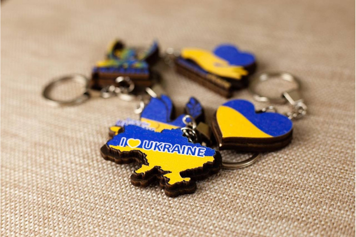 Брелоки кольорові i❤️Ukraine