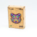 Фігурний дерев'яний пазл Бурий Ведмедик A3 в дерев'яній упаковці