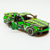 Дерев'яний 3D конструктор Muscle car GT (зелена) в картонній упаковці