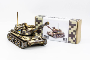 Дерев'яний 3D конструктор Танк