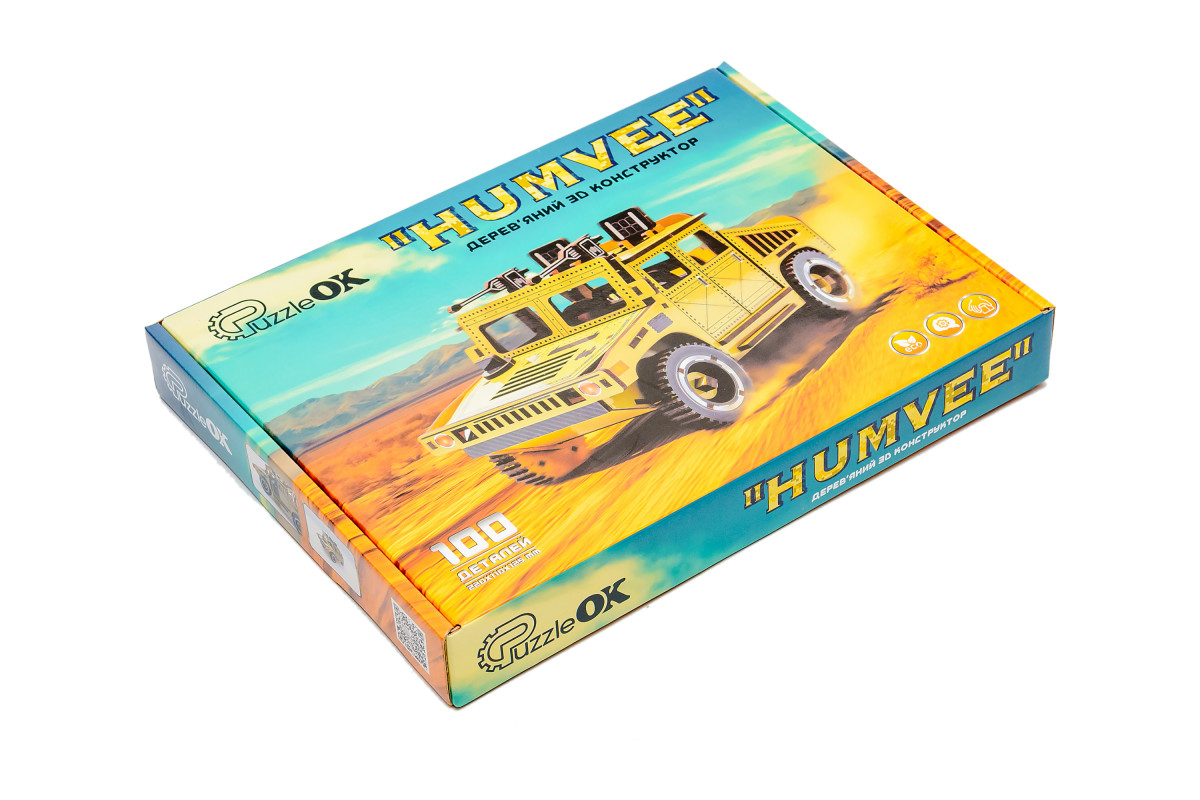 Дерев'яний 3D конструктор "Humvee"
