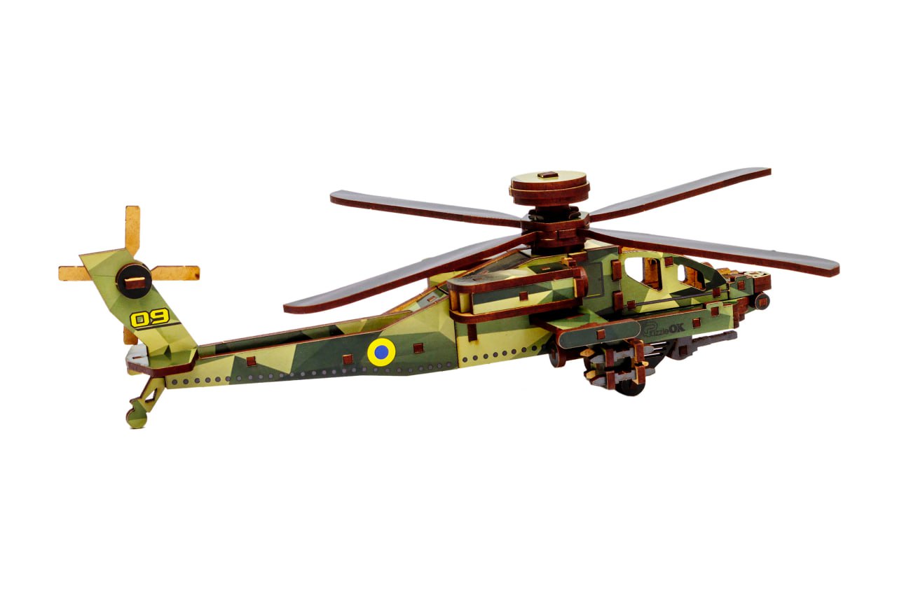Дерев'яний 3D конcтруктор Sky Chopper