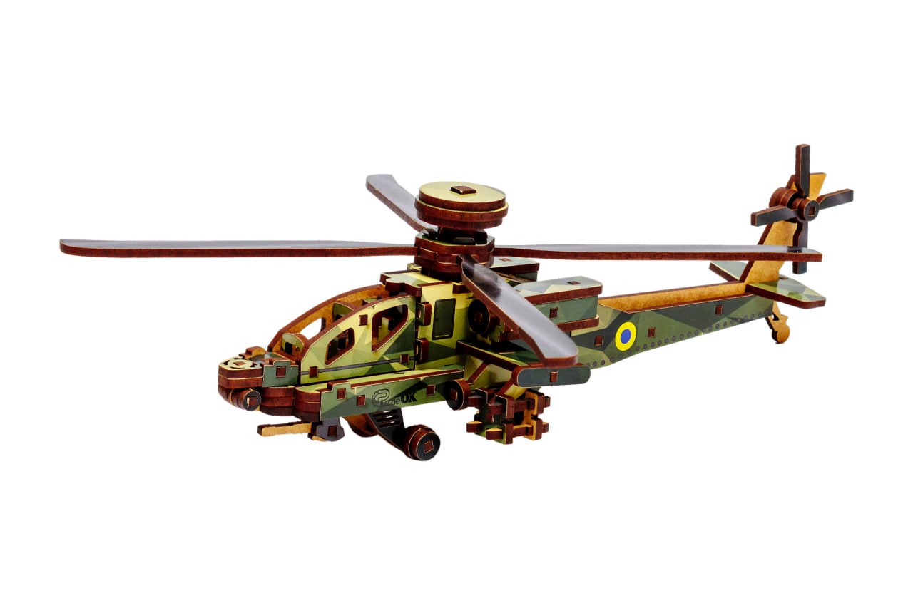 Дерев'яний 3D конcтруктор Sky Chopper