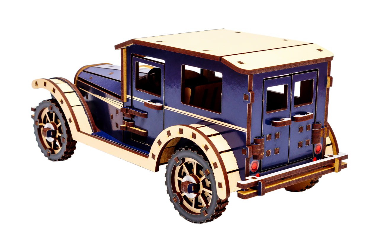 Дерев'яний 3D конcтруктор Retro car