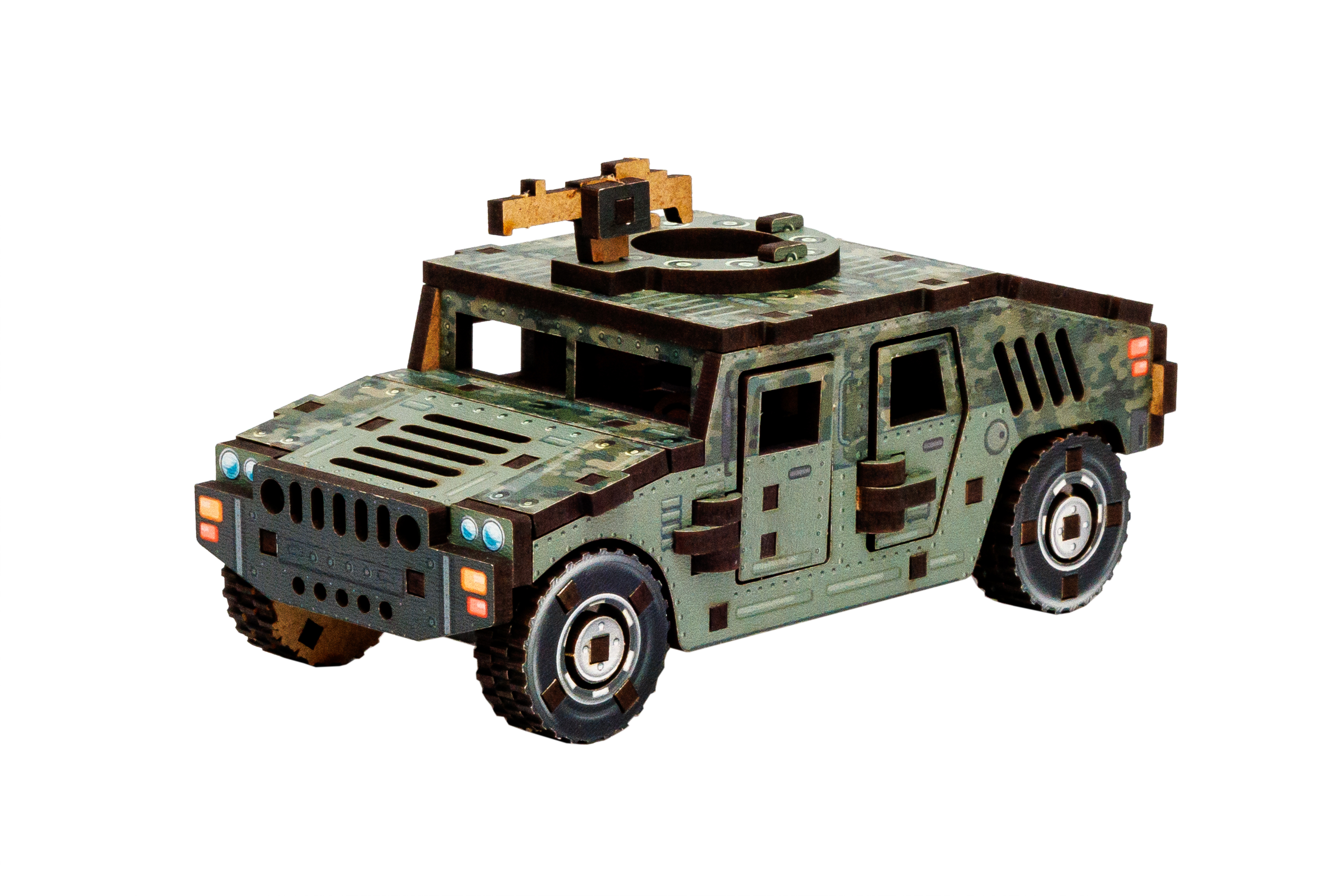 Дерев'яний 3D конструктор "Turbo Humvee"
