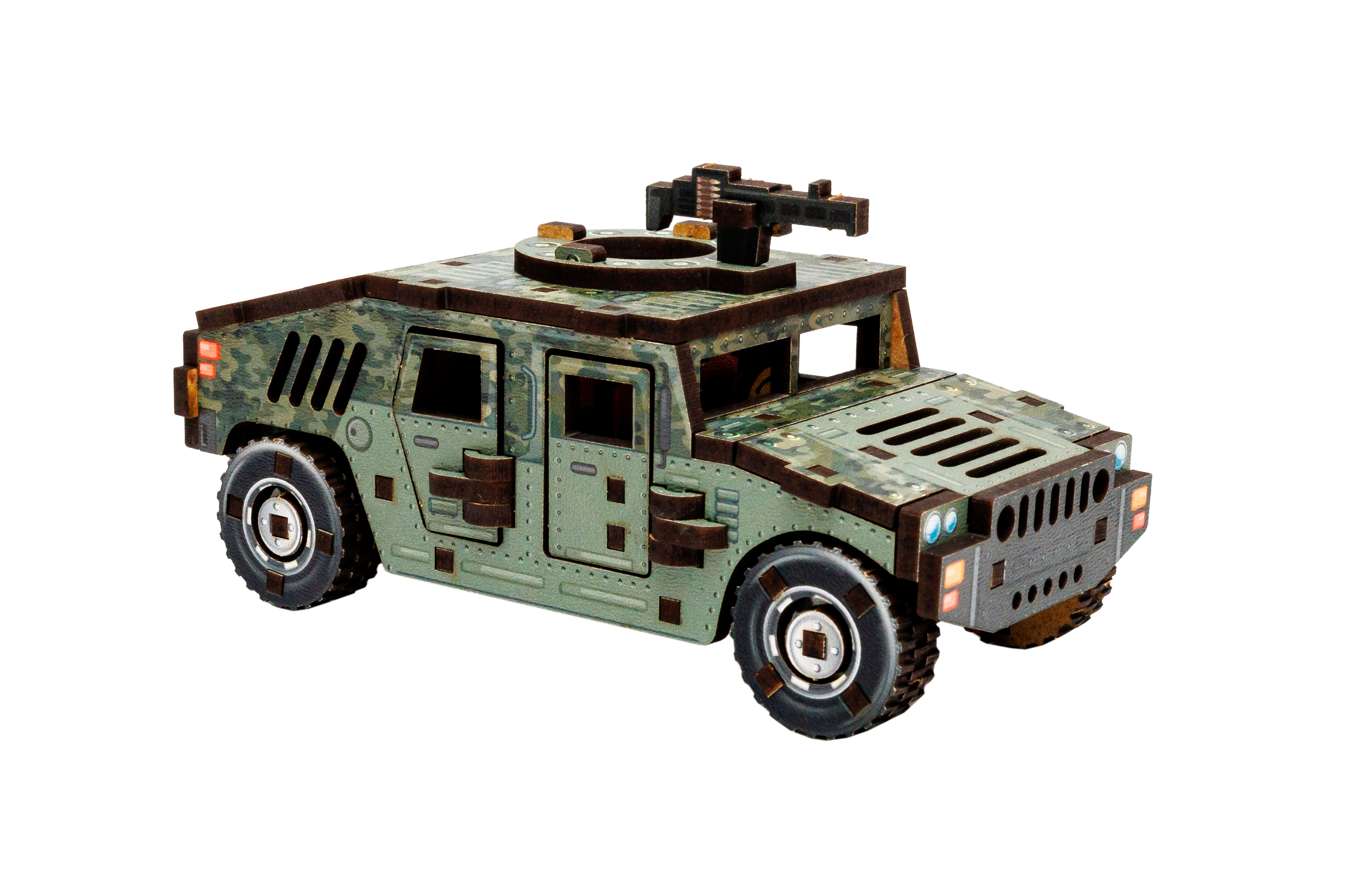 Дерев'яний 3D конструктор "Turbo Humvee"