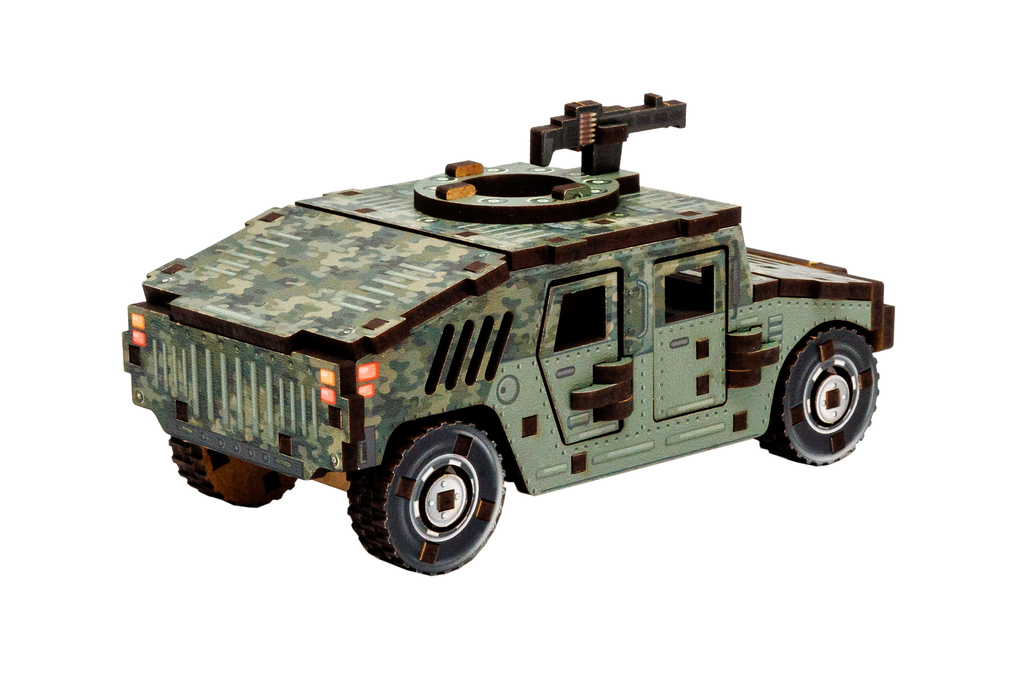 Дерев'яний 3D конструктор "Turbo Humvee"