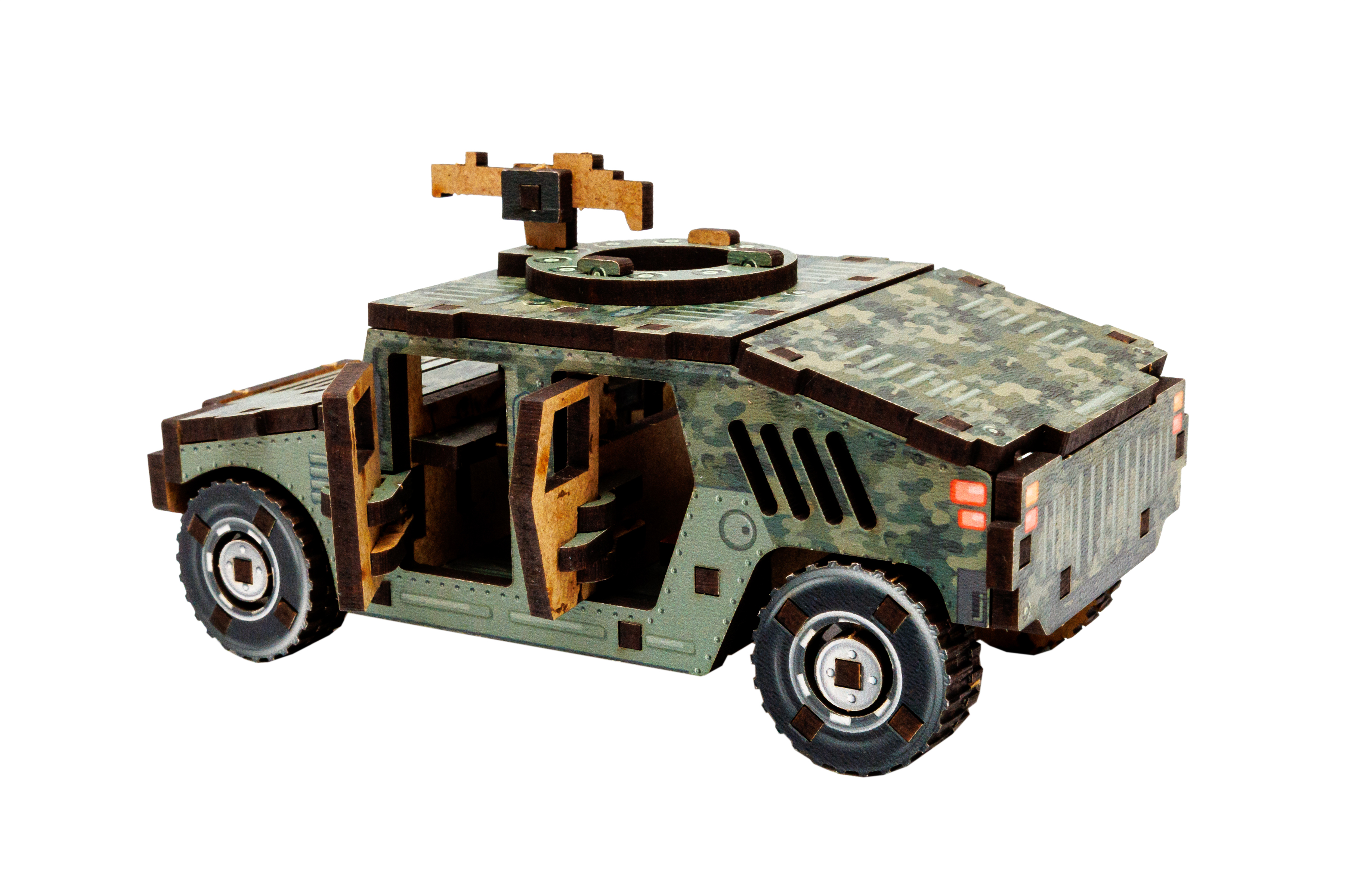 Дерев'яний 3D конструктор "Turbo Humvee"