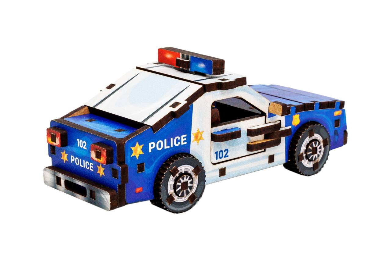 Дерев'яний 3D конструктор "Turbo Police" Дерев'яний 3D конструктор "Turbo Police"