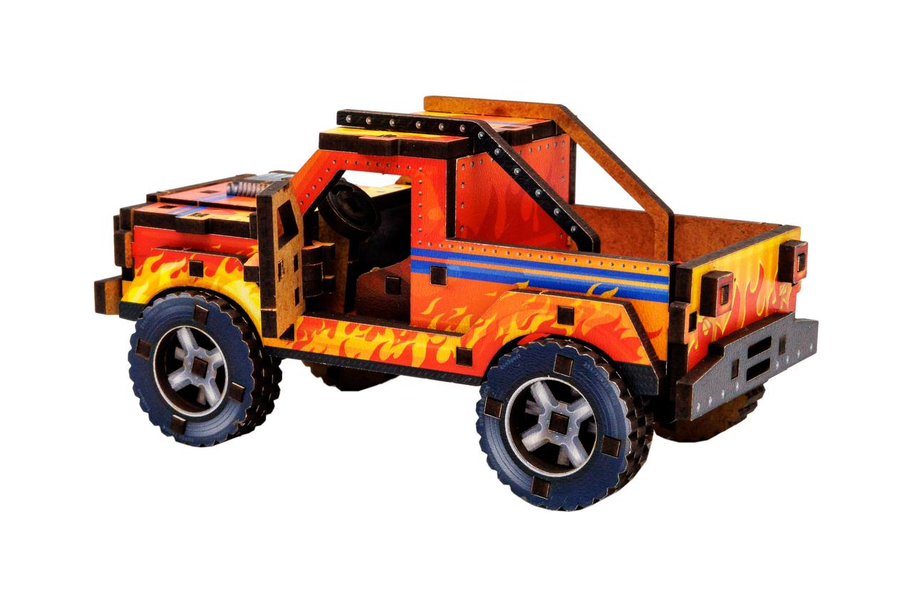 Дерев'яний 3D конструктор "Turbo off-road" Дерев'яний 3D конструктор "Turbo off-road"
