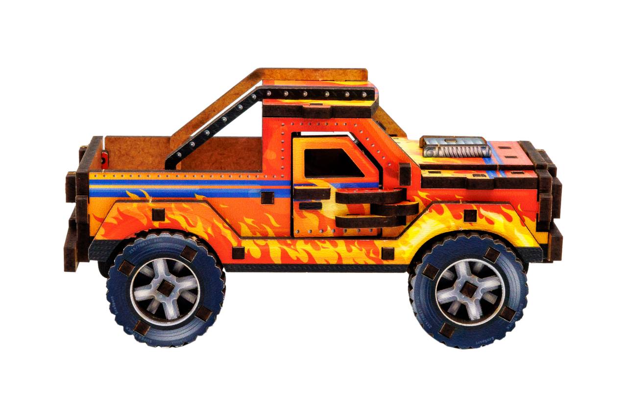 Дерев'яний 3D конструктор "Turbo off-road" Дерев'яний 3D конструктор "Turbo off-road"
