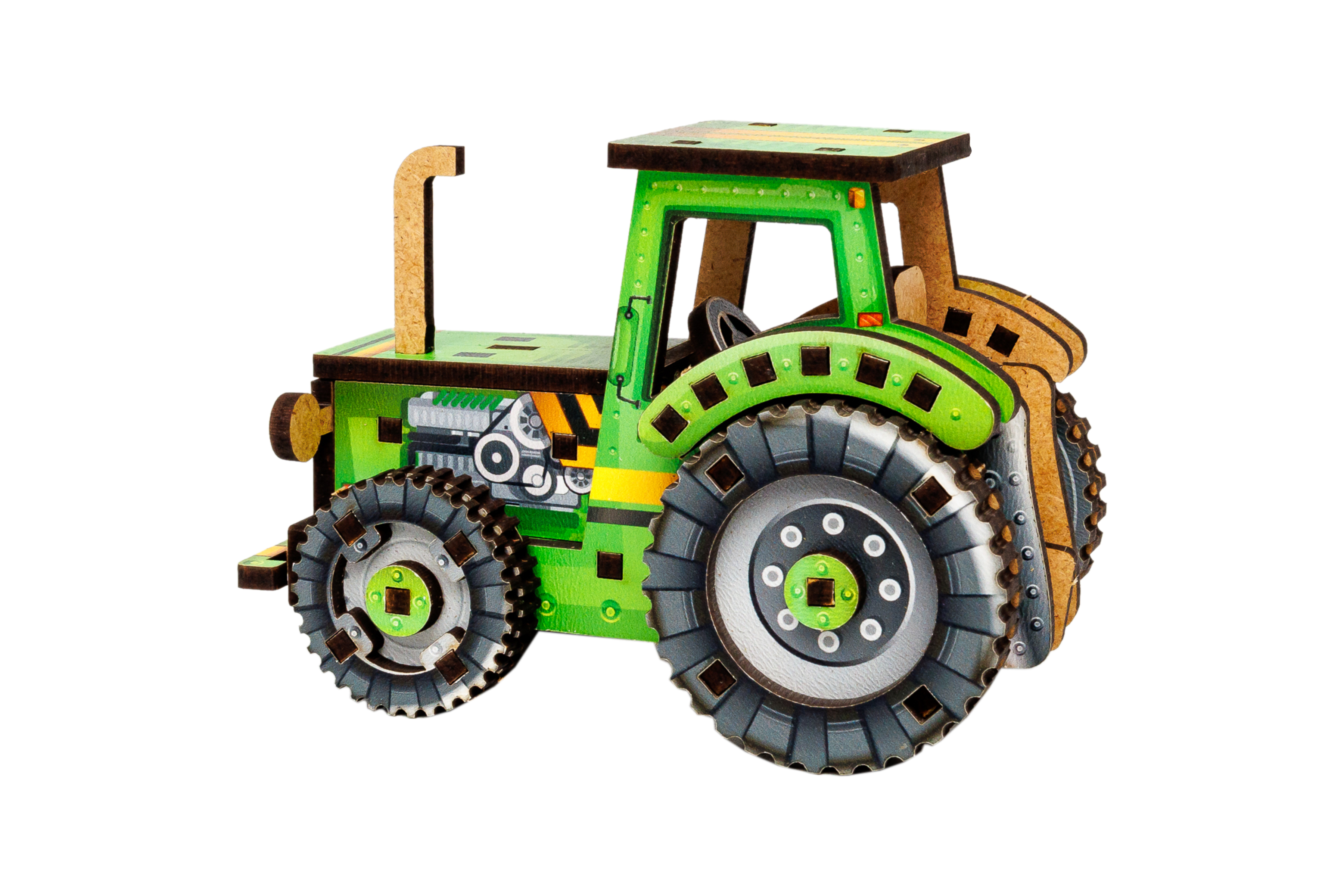 Дерев’яний 3D конструктор "Turbo Tractor"