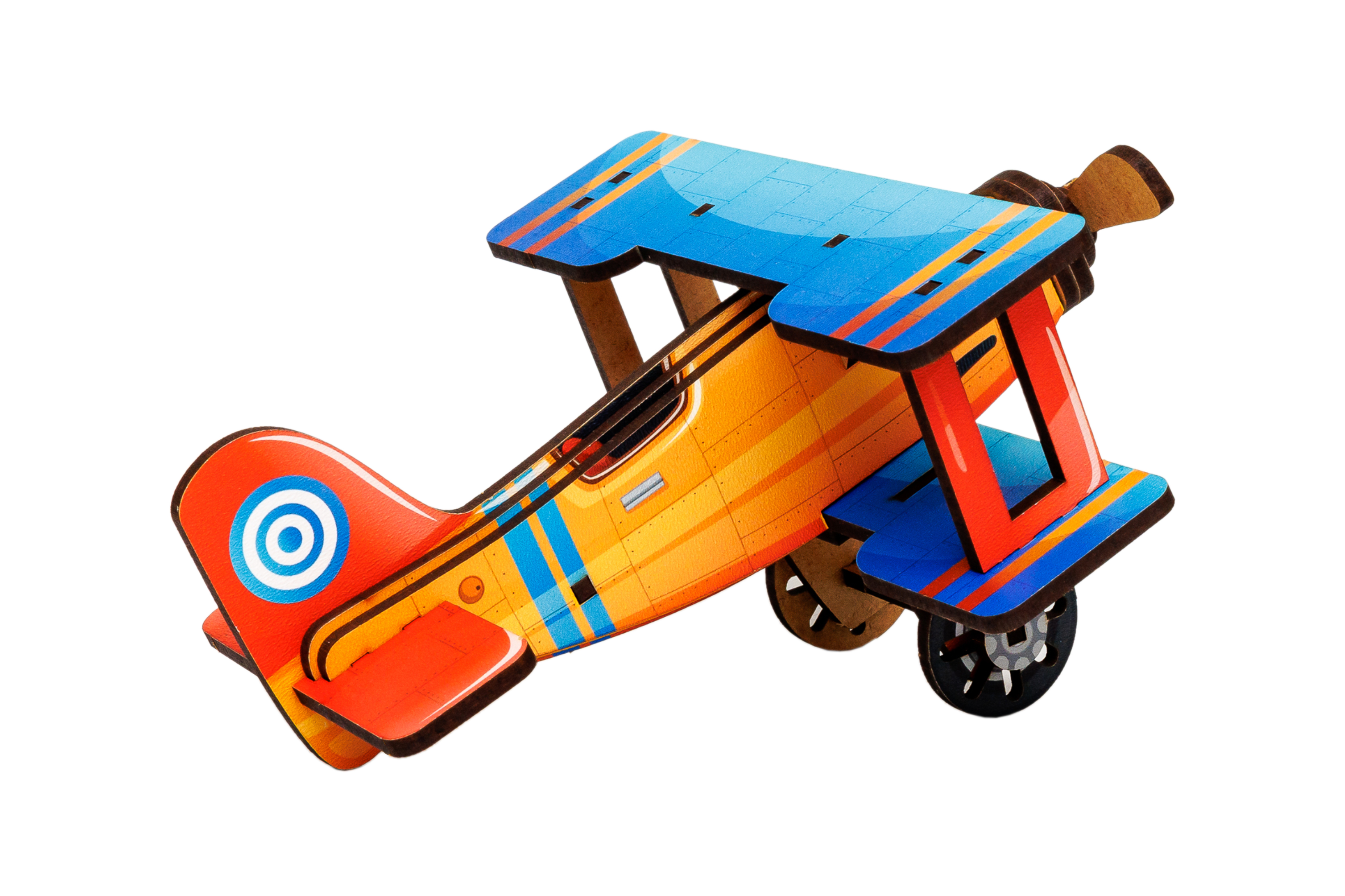 Дерев'яний 3D конструктор "Turbo Plane" 