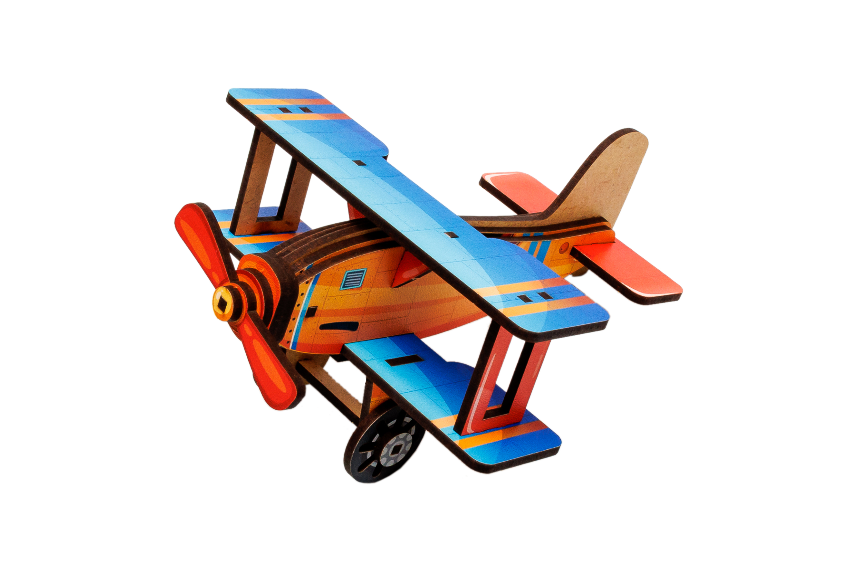 Дерев'яний 3D конструктор "Turbo Plane" 