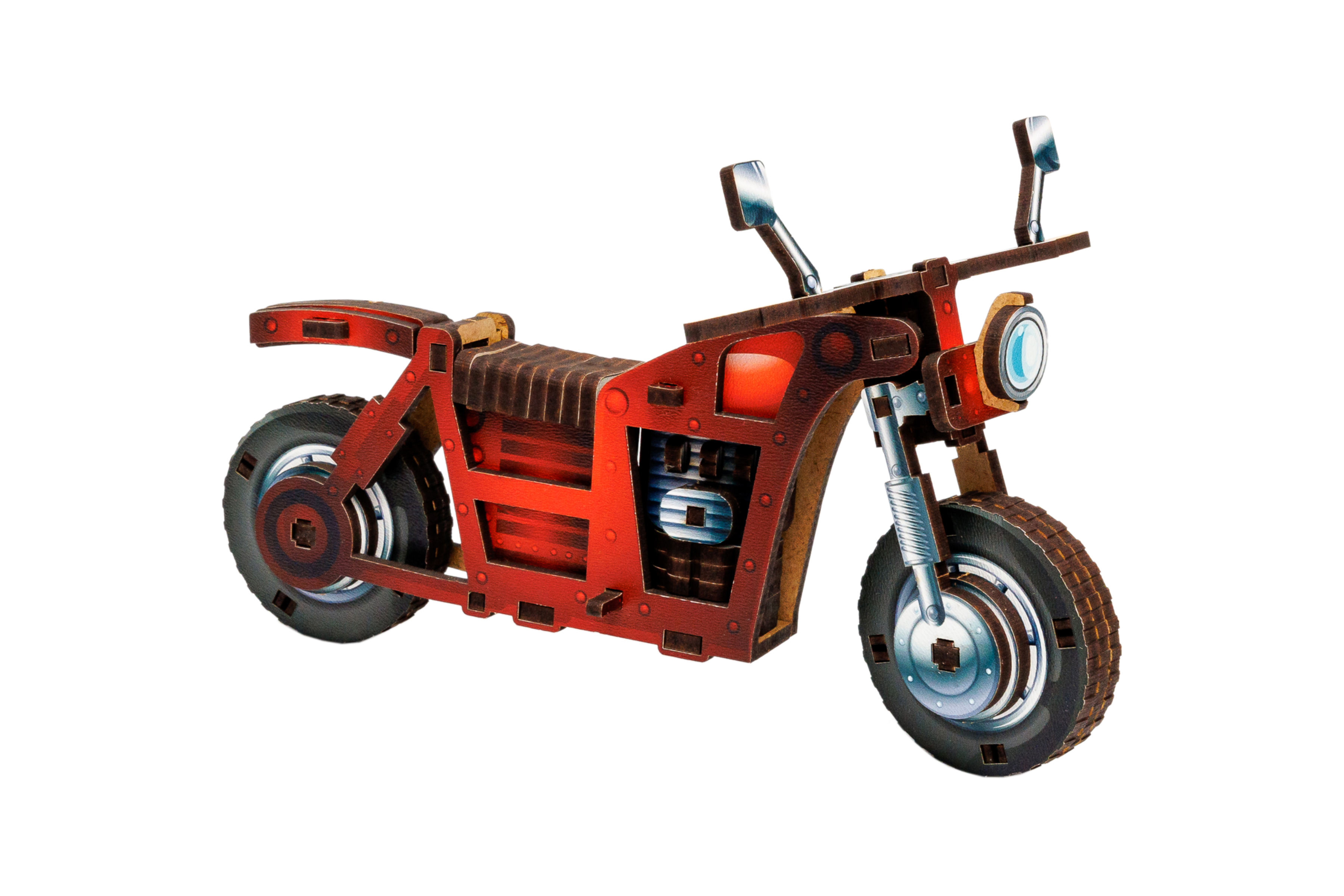 Дерев'яний 3D конструктор "Turbo Bike" 