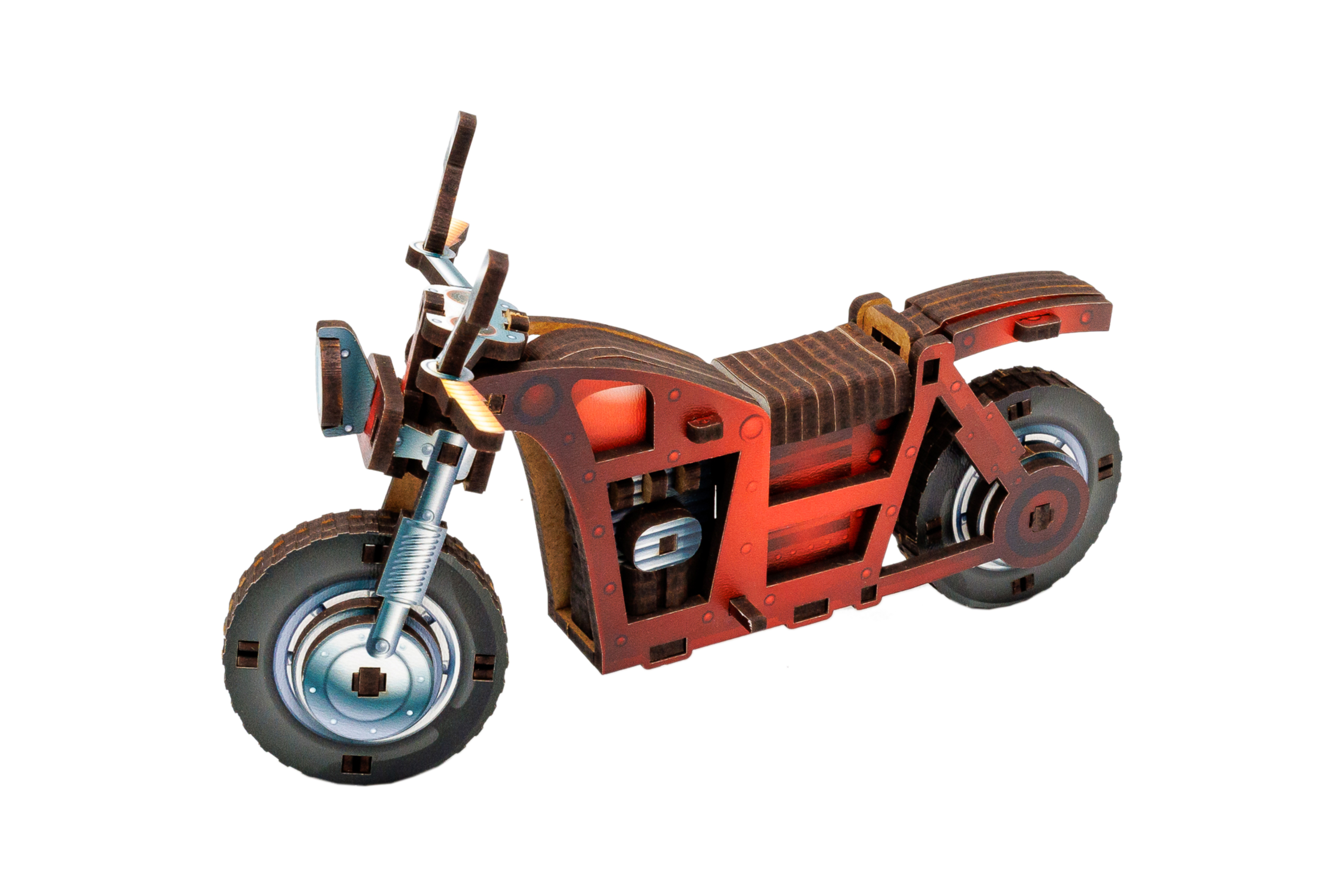 Дерев'яний 3D конструктор "Turbo Bike" 