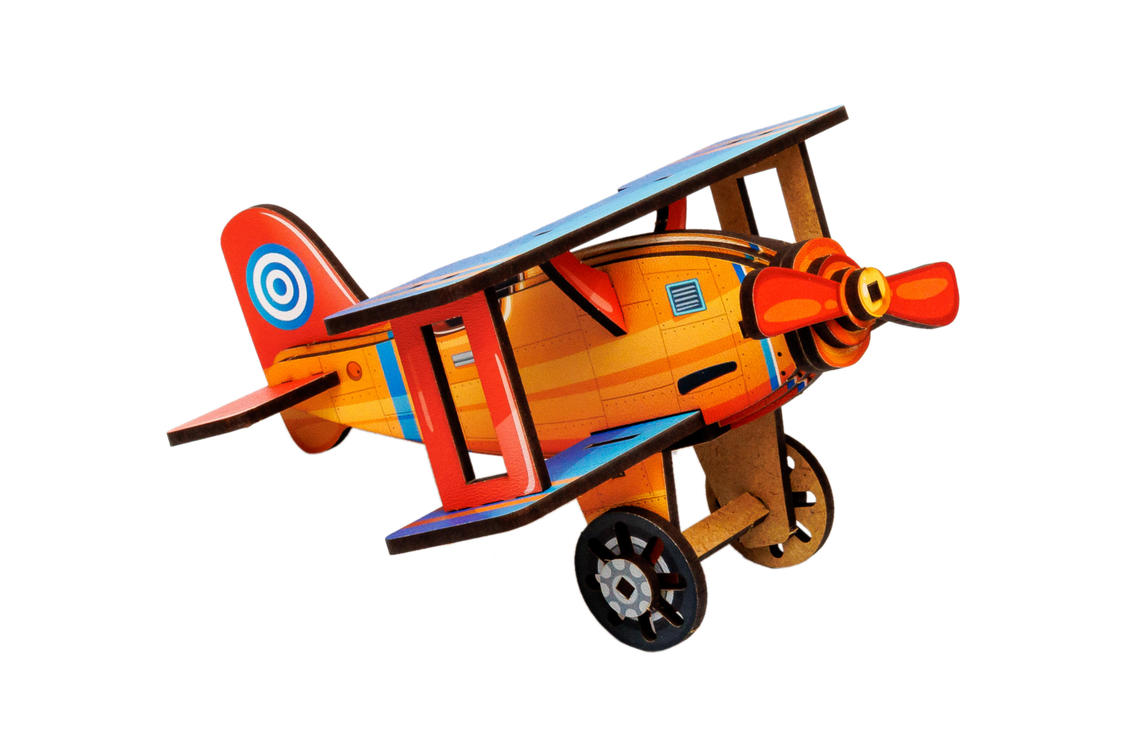 Дерев'яний 3D конструктор "Turbo Plane" 