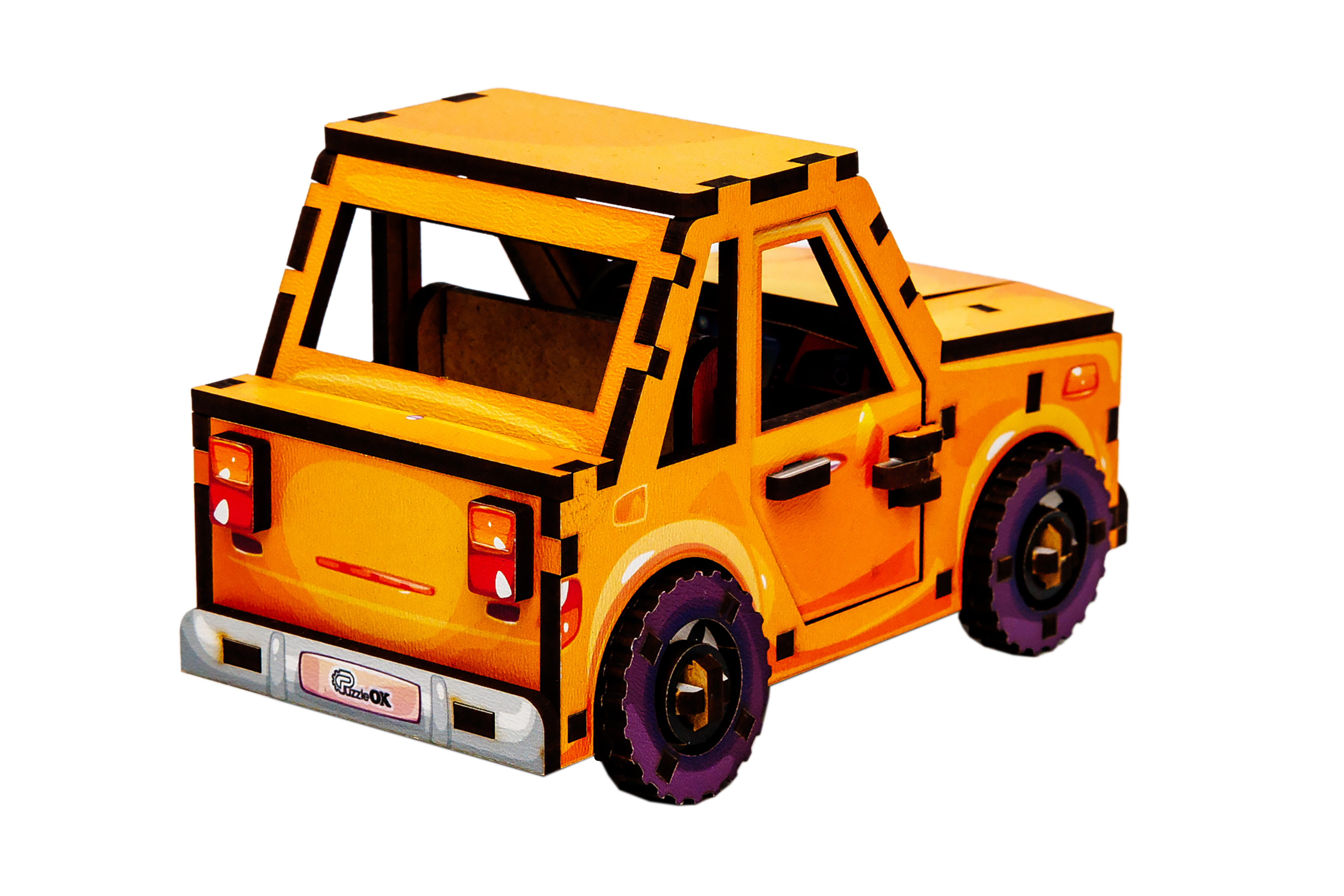 Дерев’яний 3D конструктор "Turbo Car"