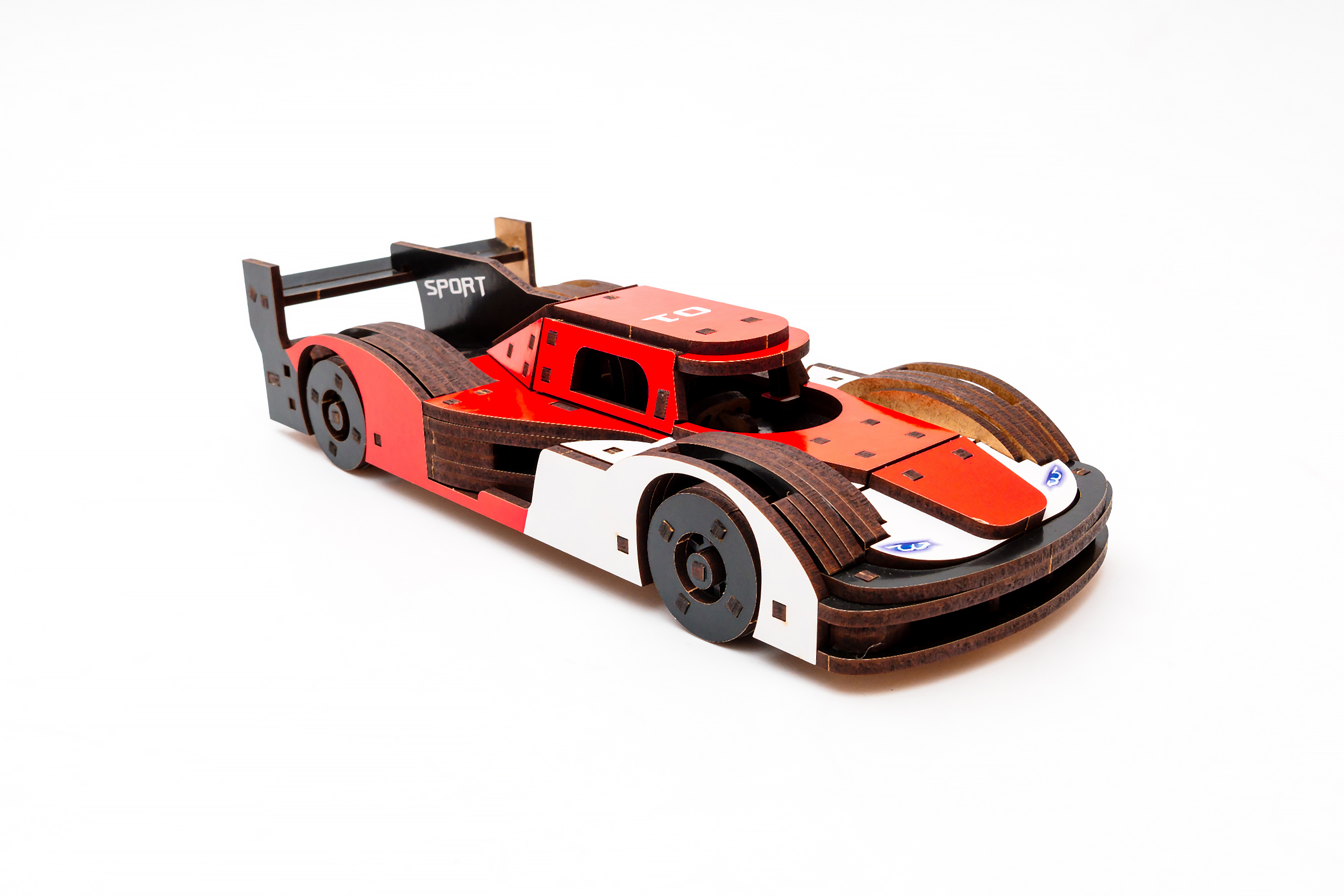 Дерев'яний 3D конструктор Racing Car